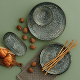 TSC Dining Lava Rock Flat Plate